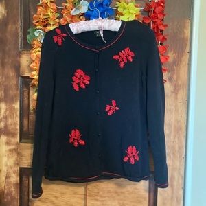 Cottagecore Strawberry Cardigan